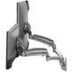 Chief® Kontour™ K1W Series Silver Dynamic Wall Mount Reduced Height, 2 Monitors-0