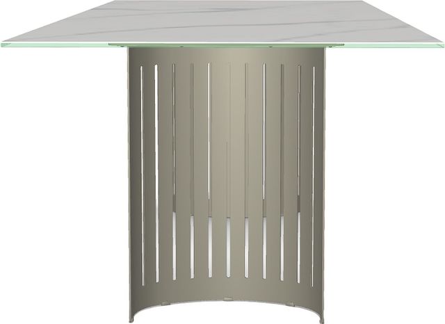 Amisco Customizable Rachel Italian Porcelain Rectangular Dining Table Top with Metal Base-4