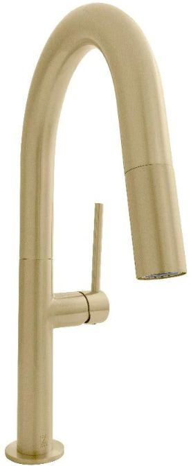 ZLINE Autograph Edition Voltaire Champagne Bronze Pull Down Single Handle Kitchen Faucet-0