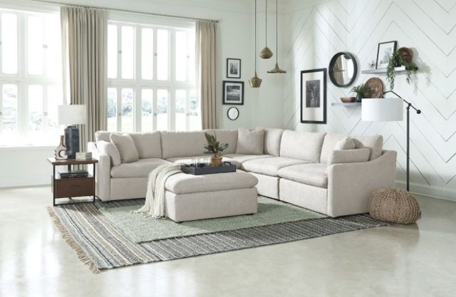 Mazin Furniture Howerton Beige Ottoman-2