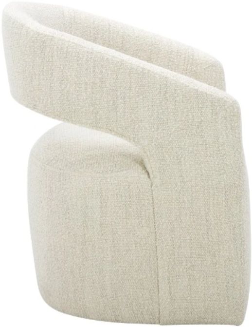 Moe's Home Collection Barrow White Mist Rolling Dining Chair-2