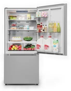 Midea® 30 in. 18.7 Cu. Ft. Stainless Steel Bottom Freezer Refrigerator-4