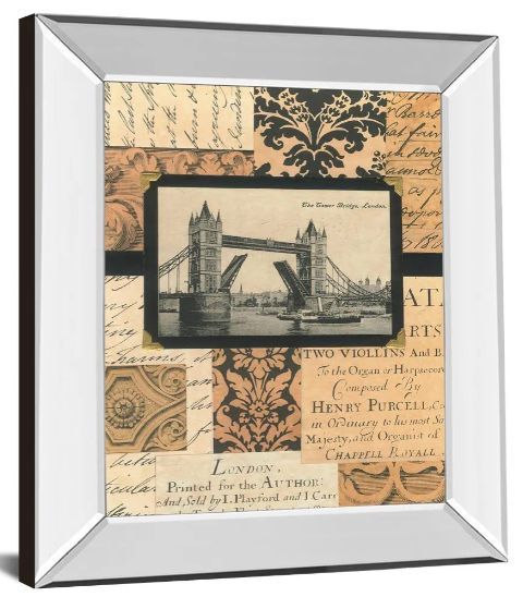 Classy Art Travel Collage Il by Gillian Fullard Mirror Framed Wall Art-1