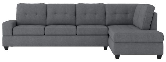 Homelegance® Maston 3-Piece Dark Gray L-Shape Reversible Sectional with Ottoman-2