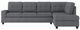 Homelegance® Maston 3-Piece Dark Gray L-Shape Reversible Sectional with Ottoman-2