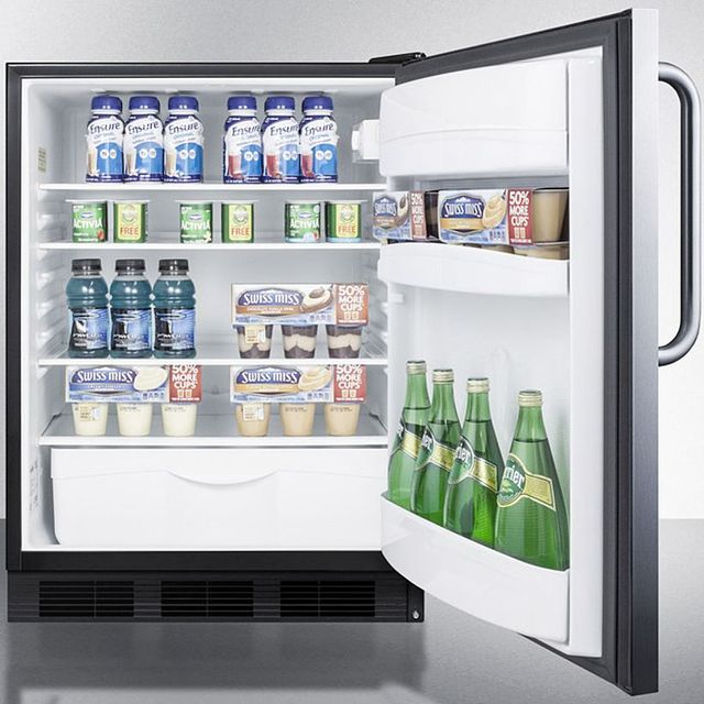 Accucold® by Summit® 5.5 Cu. Ft. Stainless Steel Under the Counter Refrigerator-3