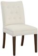 Fairfield® Customizable Entree Dining Concave Short Back Dining Chair with Tobacco Legs and Buttons-0