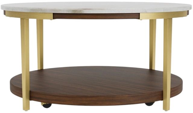 Riverside Furniture Emery Smoked Cherry/White Cocktail Table-2
