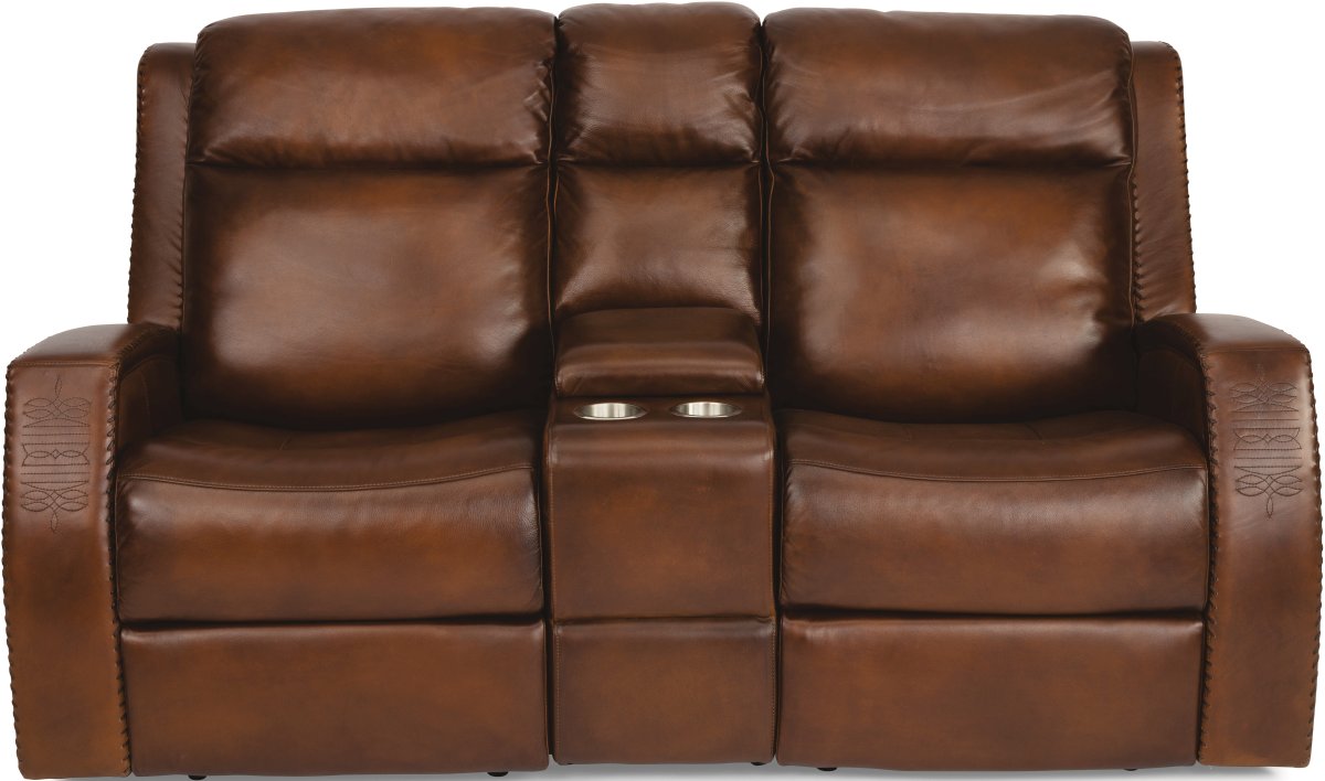Flexsteel Mustang Power Reclining Loveseat - Thumbnail 2