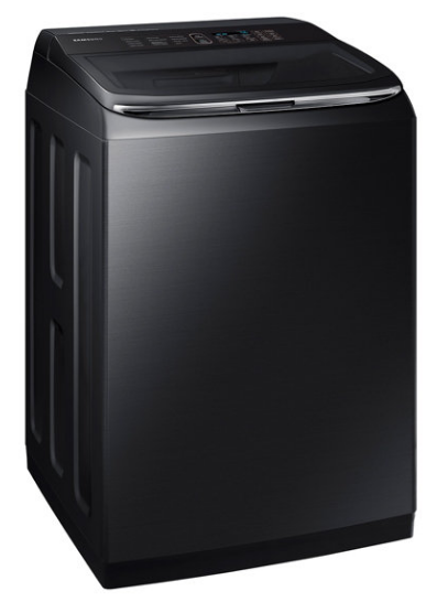 Samsung 5.4 Cu. Ft. Fingerprint Resistant Black Stainless Steel Top Load Washer-1