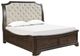 New Classic® Home Furnishings Lyndhrust Beige/Walnut Queen Storage Sleigh Bed-0