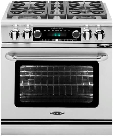 Capital Cooking™ Connoisseurian 30" Stainless Steel Freestanding Dual Fuel Range-0