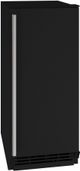 U-Line® 1 Class 15" 25 lb. Black Solid Ice Maker-0