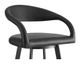 Armen Living Ramona Black Swivel Bar Stool-1