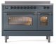 Ilve® Nostalgie II Series 48" Blue Grey Pro Style Induction Range-0