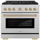 ZLINE Autograph Edition 36" Satin Stainless Steel Pro Style Gas Range-0