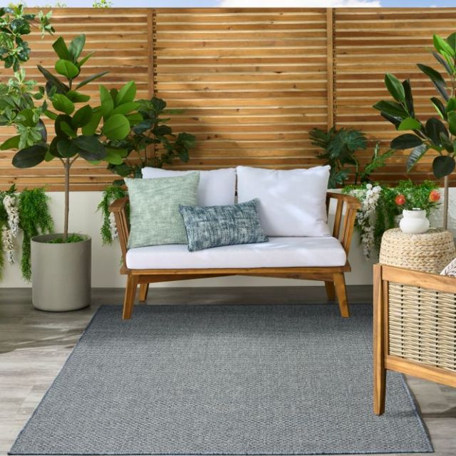 Nourison Home™ Tulum Denim 5'x7' Area Rug-3