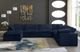 Meridian Furniture Cozy 7-Piece Navy Velvet Cloud Modular Sectional-5
