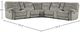 Parker House® Cooper 7-Piece Shadow Natural Manual Reclining Curved Sectional-1