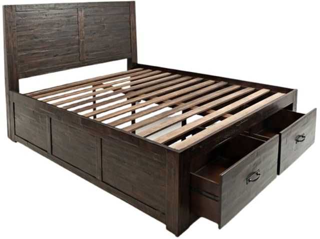Jofran Inc. Jackson Lodge Brown Queen Panel Storage Bed-3