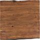Jofran Inc. Nature's Edge Chestnut End Table with Black Base-2