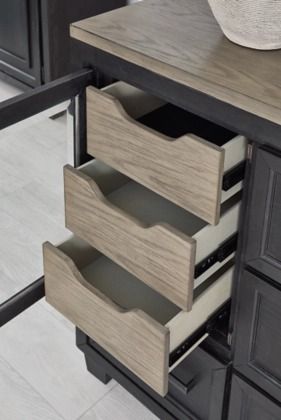 Signature Design by Ashley® Foyland Black/Brown Dresser and Mirror-1