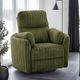 Furniture of America® Belper Olive Green Power Glider Recliner with Swivel-1