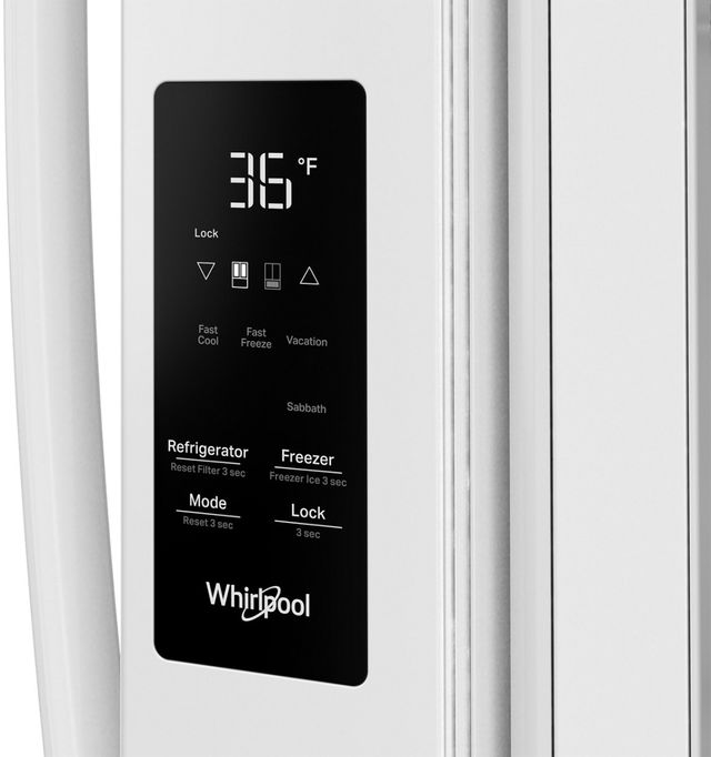 Whirlpool® 36" 30.5 Cu. Ft. White French Door Refrigerator with Ice Maker-1