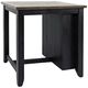 Jofran Inc. Madison County 3-Piece Vintage Black Counter Dining Set-4