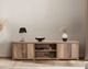 International Furniture Direct Natural Parota Brown TV Stand-2