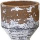 Harp & Finial® Baden Distressed Cream/Terracotta Small Vase-1