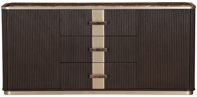 Michael Amini® West Kensington Medium Espresso Sideboard-1