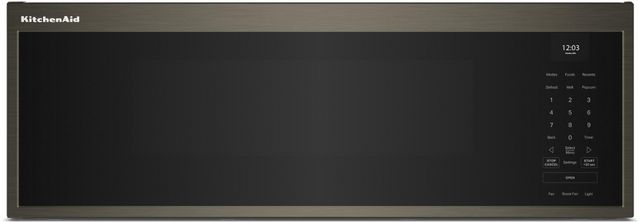 KitchenAid 30" Black Stainless Steel 1.1 cu. ft. Over the Range Microwave