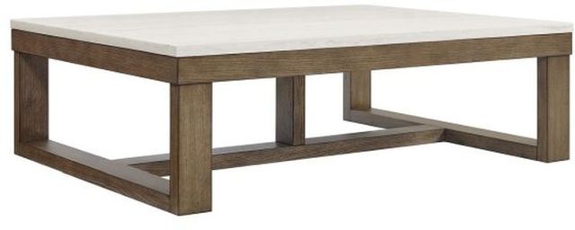 Steve Silver Co. Calla 3-Piece Driftwood/White Marble Occasional Table Set-2