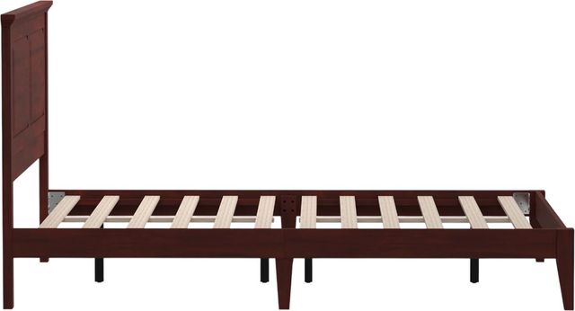 Rize Home Cottage Style Classic Cherry King Panel Bed-2
