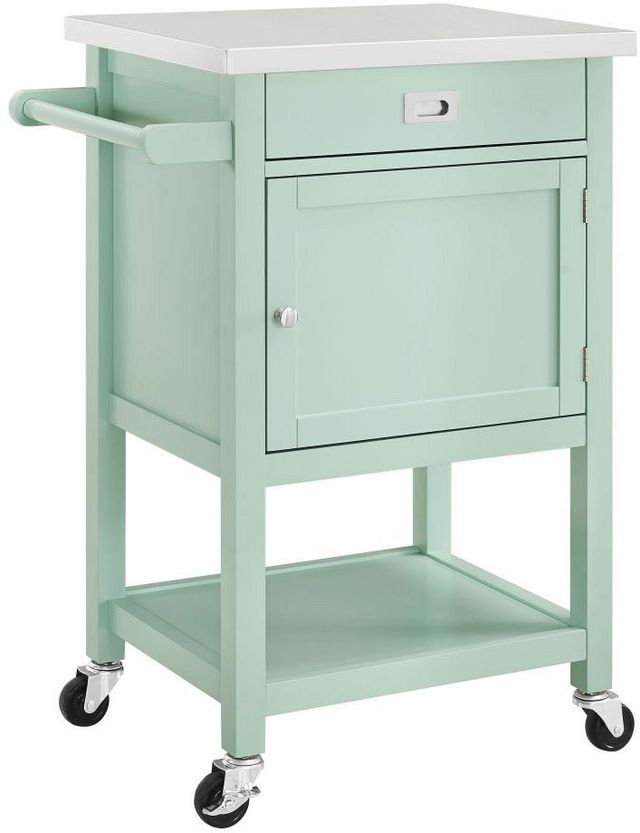 Linon Sydney Green Apartment Cart-1