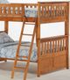 Night & Day Furniture™ Ginger Medium Oak Full/Full Bunk Bed-1