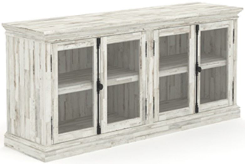 Sauder® Barrister Lane® White Plank® TV Credenza | McFarland Furniture ...