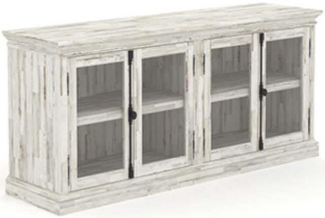 Sauder® Barrister Lane® White Plank® TV Credenza