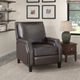 Homelegance® Berenson Dark Brown Manual Push Back Recliner-1