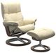 Stressless® by Ekornes® Customizable Mayfair Large Manual Recliner and Ottoman with Signature Base-0
