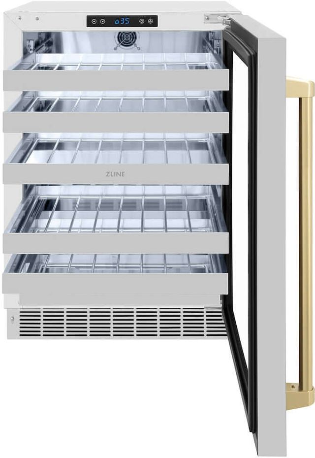 ZLINE Touchstone Autograph Edition 24" 4.8 Cu. Ft. Stainless Steel Wine Cooler-1