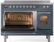 Ilve® Nostalgie II Series 48" Blue Grey Pro Style Induction Range-4