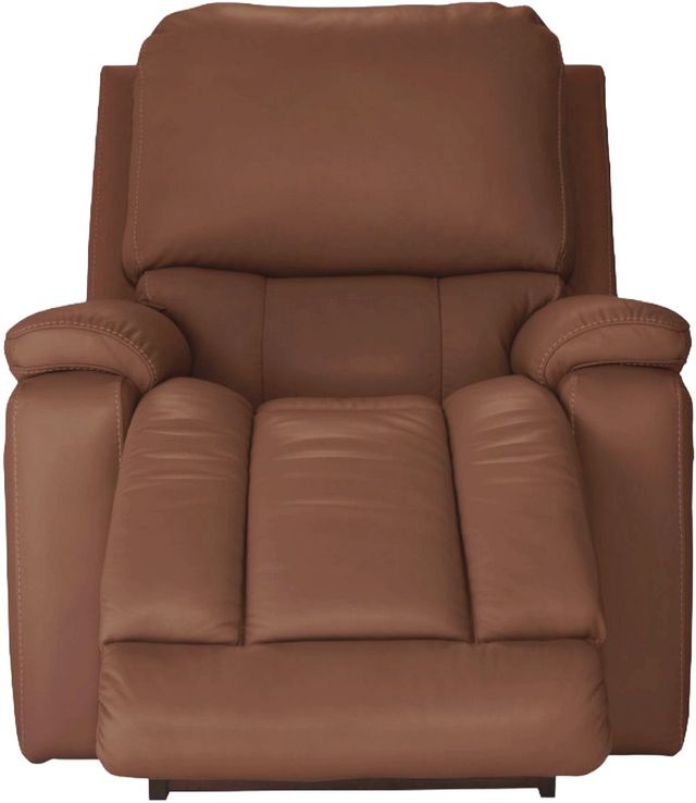 La-Z-Boy® Greyson Caramel Leather Manual Rocking Recliner-3