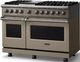 Viking® 5 Series 48" Nantucket Pro Style Dual Fuel (NG) Range with Polished Chrome Trim-3