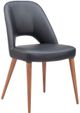 Zuo® Modern Leith Black/Walnut Dining Side Chair-0