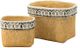 A & B Home 2-Piece Natural Basket Planters-0