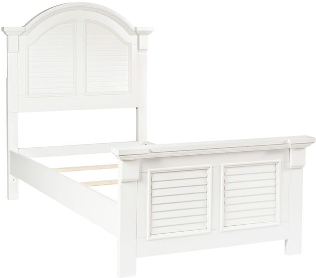 Liberty Furniture Summer House Oyster White Youth Twin Panel Bed-0