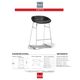 Korson Furniture Cetti Black Counter Stool-3