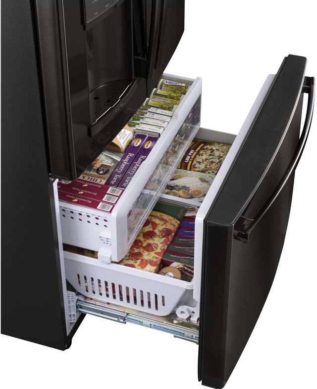 GE Profile™ 27.8 Cu. Ft. Black Stainless Steel French Door Refrigerator-4